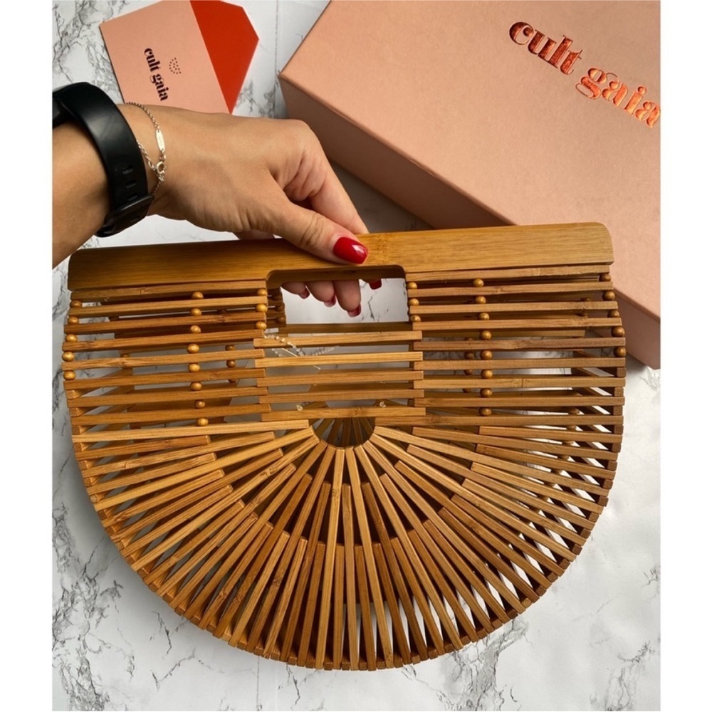 Cult Gaia Natural Bamboo Ark Bag - Picture 7 of 9